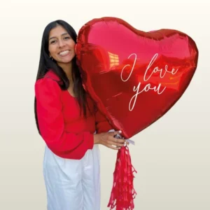 Corazón con mensaje personalizado