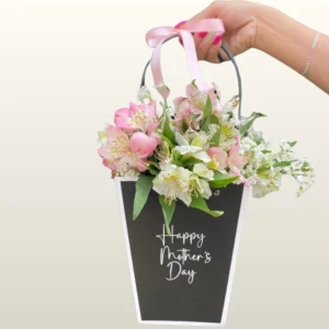 Canastilla personalizada con flores