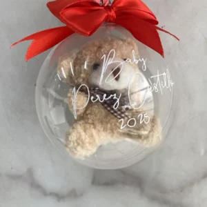 Esfera personalizada + peluchito o foto ultrasonido