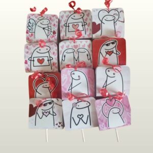 Paleta corazon + tarjeta personalizada