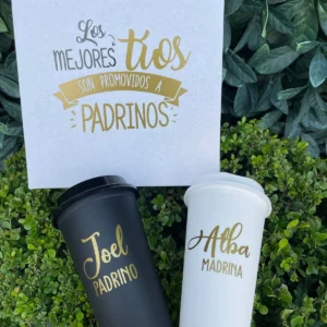 Caja personalizada + 2 vasos de café personalizados