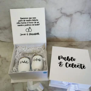 Caja personalizada carton chip + 2 tumbler personalizados