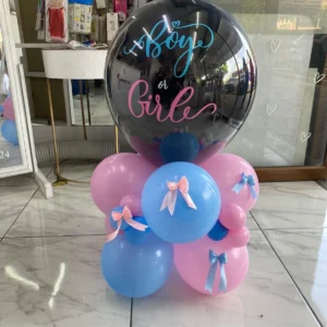 Globo revelación para mesa personalizado