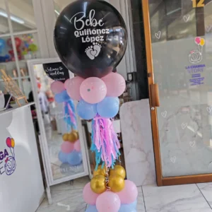 Torre 1.65 mt con globo revelación personalizado